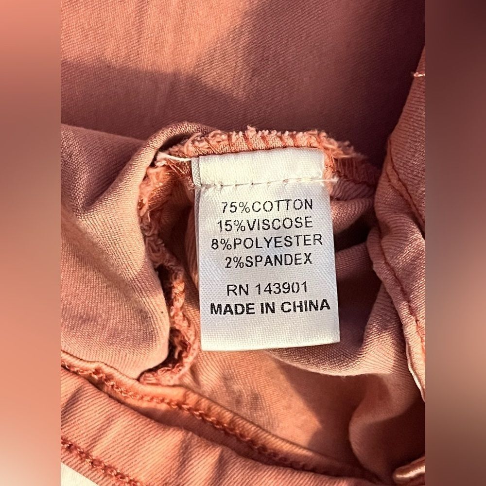 Coco+Carmen Women's Pink Tone Cotton Blend Button Up Jacket w Pockets Size S/M - Picture 11 of 15